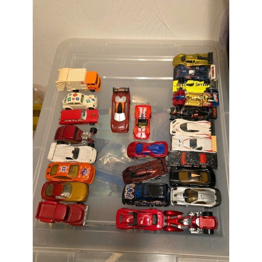 Vtg Hot Wheels Matchbox Yamting Diecast Car Lot Of 25 Slot Car